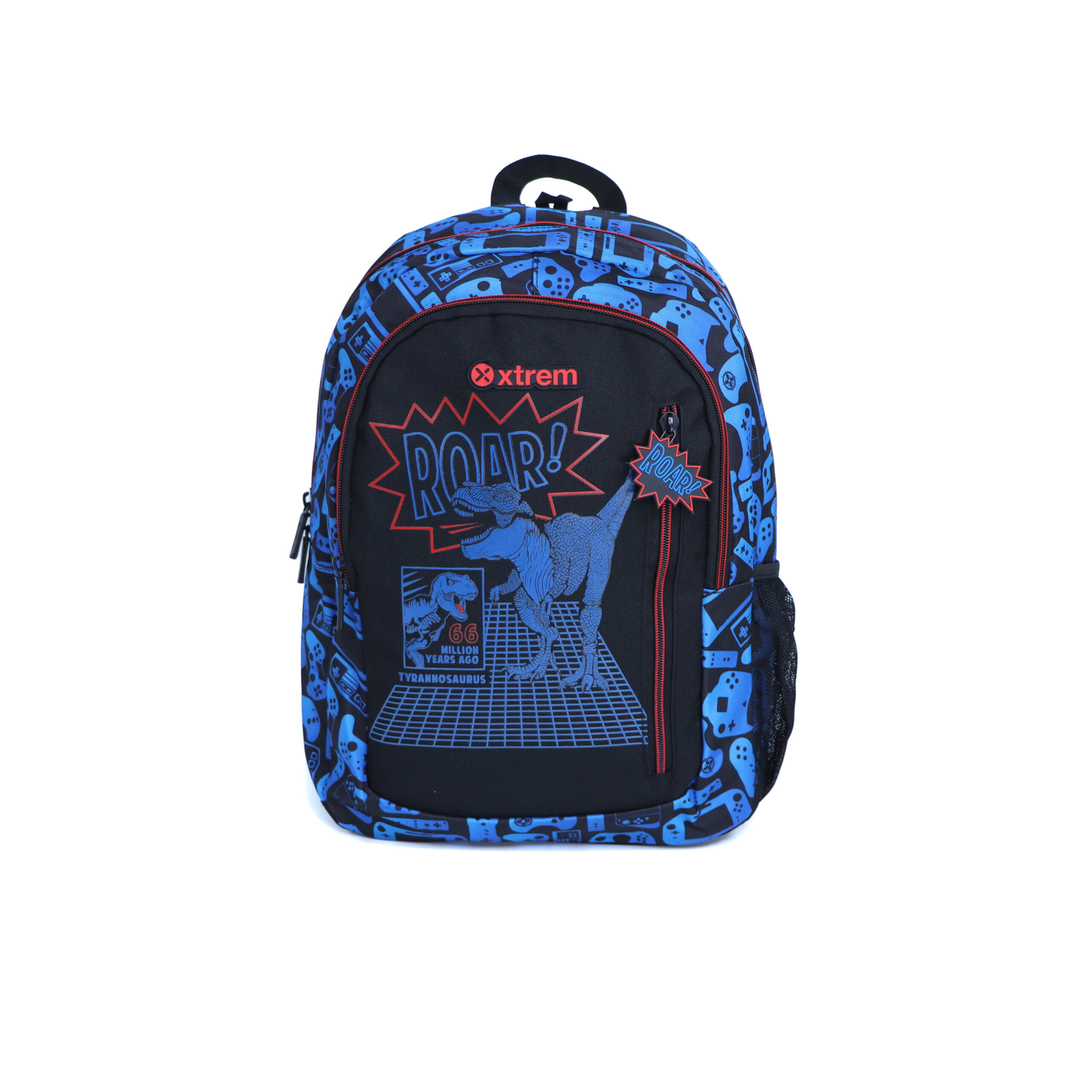 MOCHILA XTREM DINOSAURIO AZUL