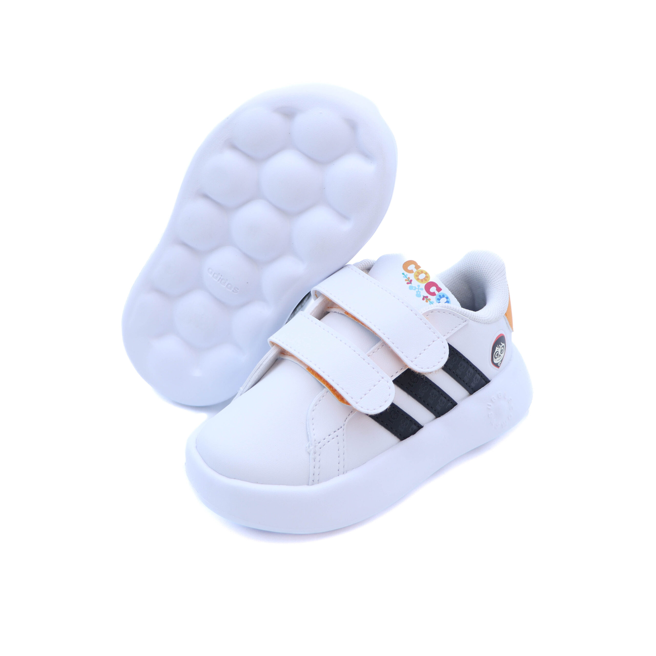 ADIDAS GRAND COURT BLACO NEGRO AMARILLO - Image 2